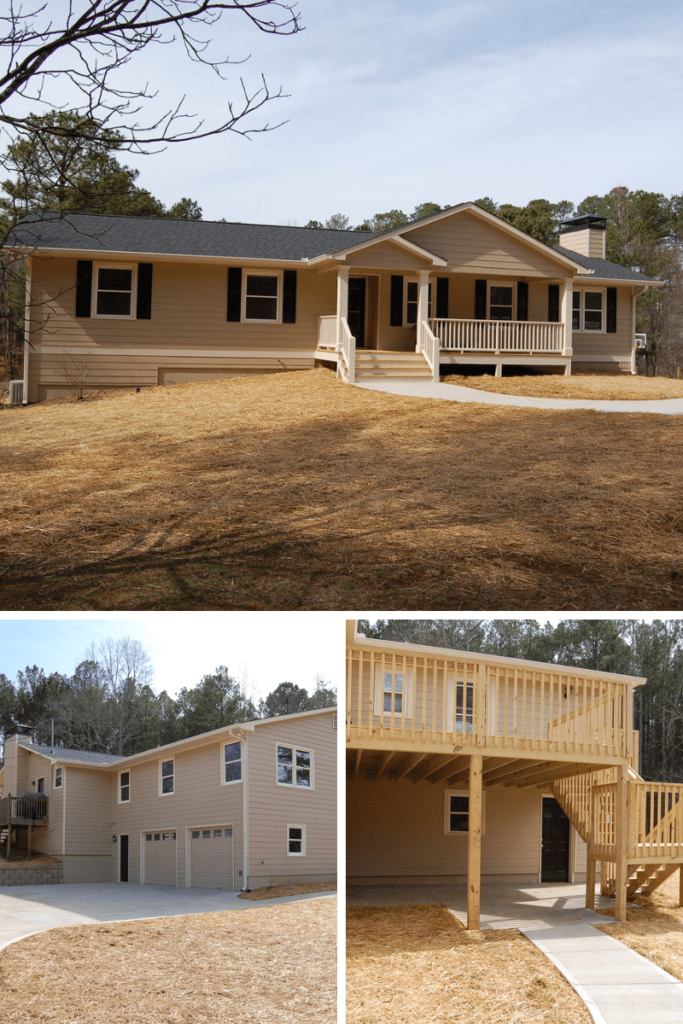 Garage addition in Woodstock Ga