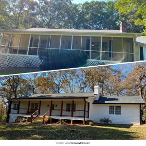 Roof, siding, porch, paint