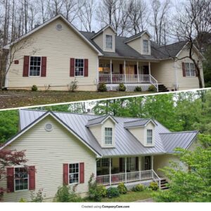 Before and After Standing Seam Metal