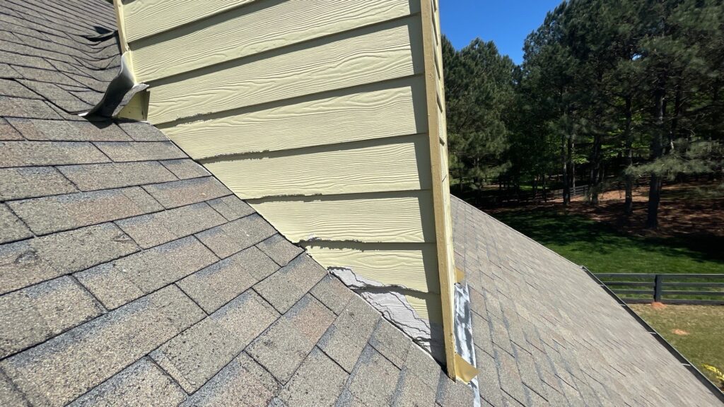 Damaged Siding From Water 