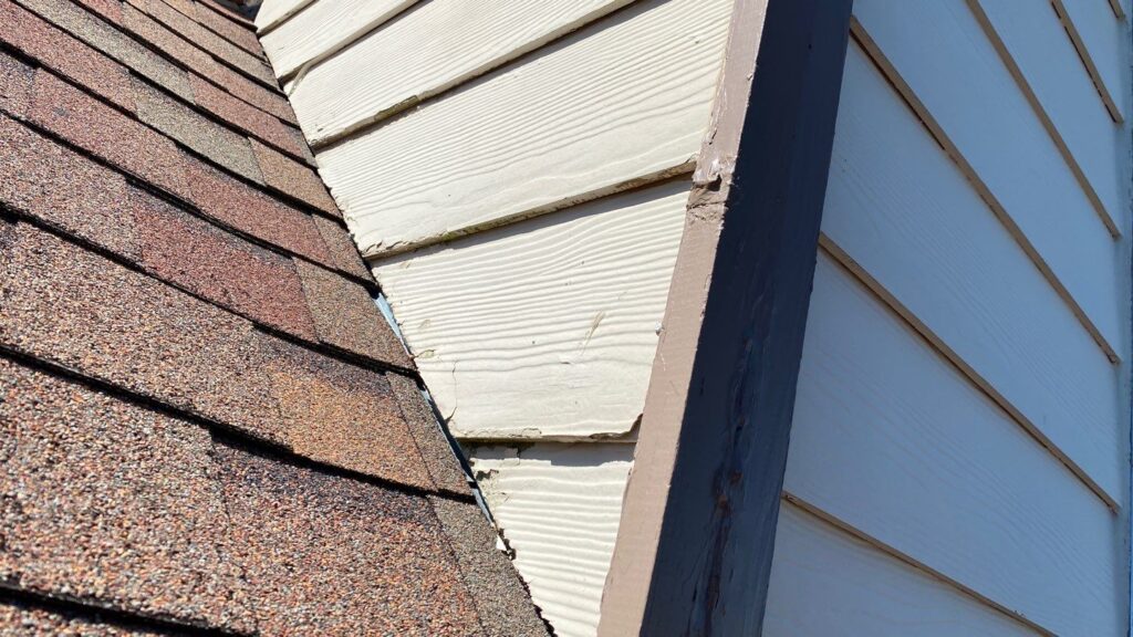 Damaged Siding From Water 