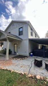 new siding installation